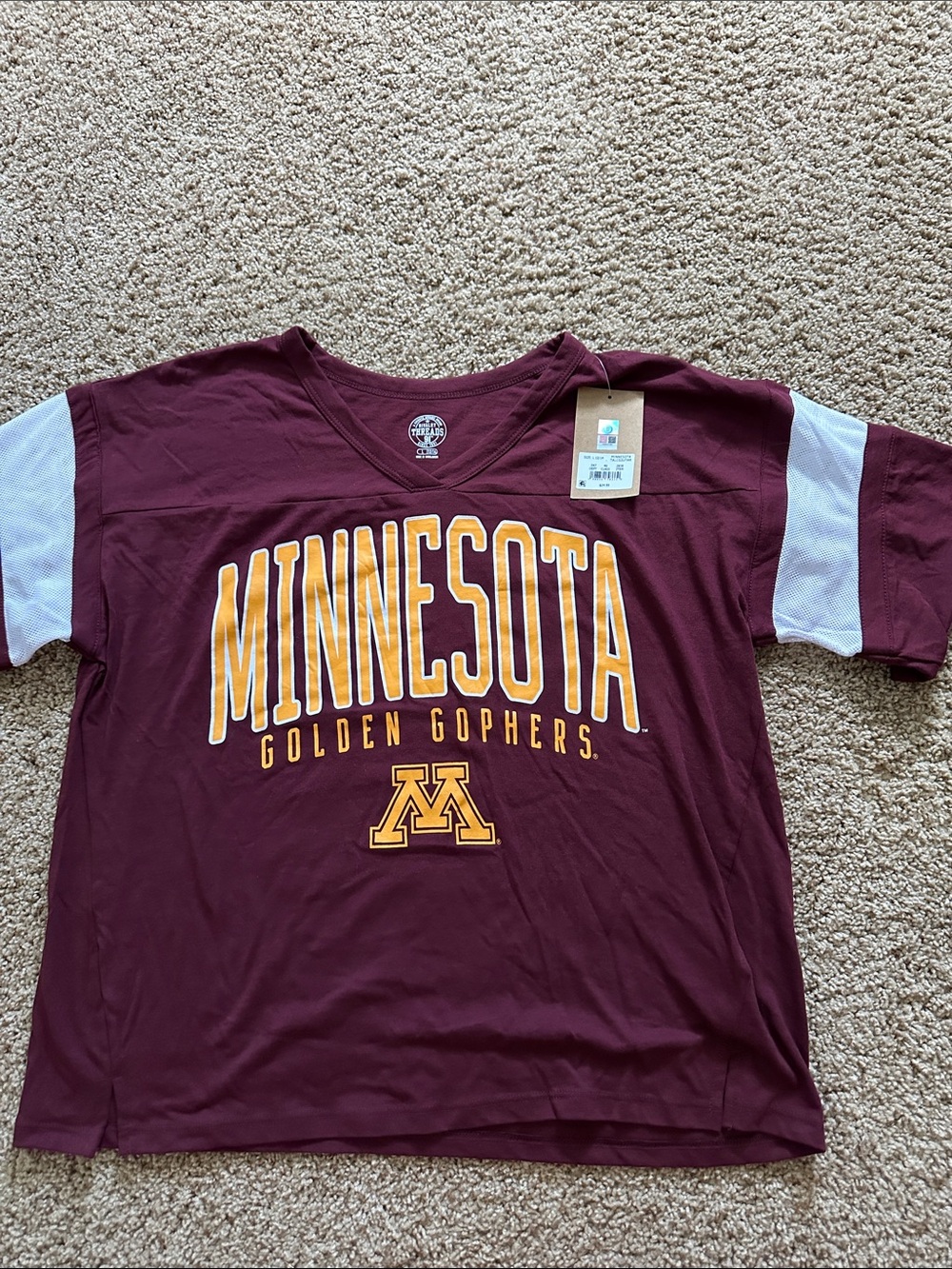 Minnesota Golden Gophers Women's Maroon Short-Sleeve Tee